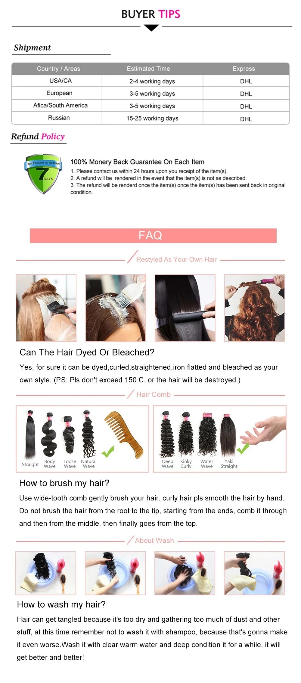 Queue de Cheval Body Wave Drawstring | Cheveux Humains Brésiliens Remy | Clip | Couleur Naturelle | Femme