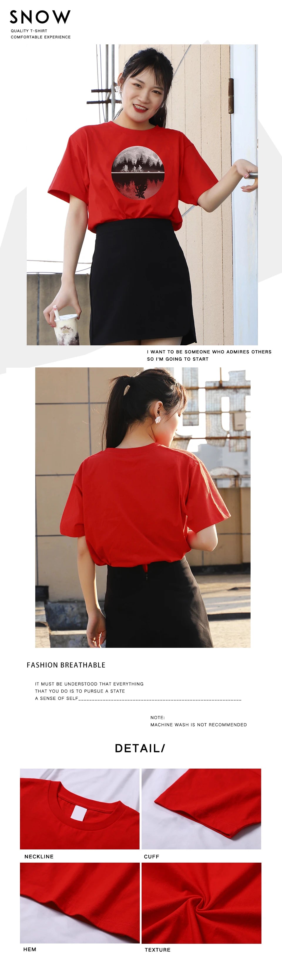 T-Shirt Femme Été | Imprimé Vélo Hip Hop | Manches Courtes Respirant | Streetwear Casual | Col Rond