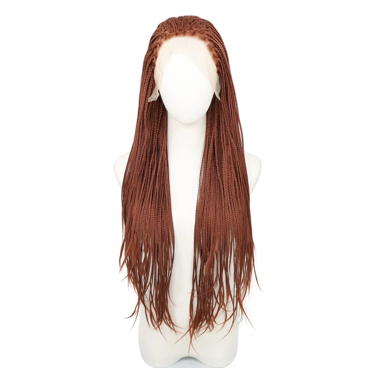 613 Blonde Box Braided Wigs Braids For Black Women 26Inch Long African Cornrow Crochet Braids Synthetic Hair 13x3 Lace Front Wig