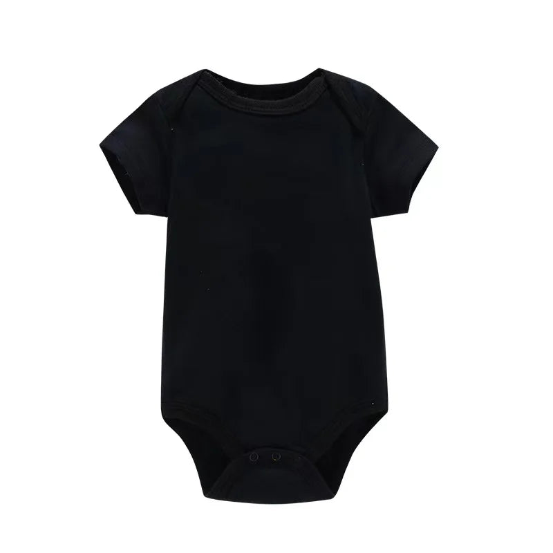 Baby Clothes Fashion Baby Bodysuit Summer Clothes Solid Color Romper Soft Casual Jumpsuit for Newborns Clothing