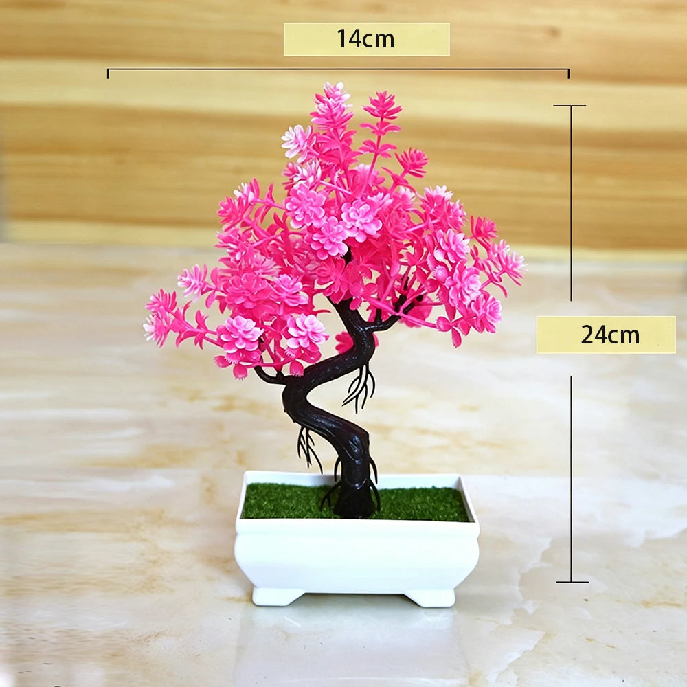 Bonsaï Simulé Pot | Faux Fleurs | Décoration Mariage, Maison & Cadeau Pendaison de Crémaillère