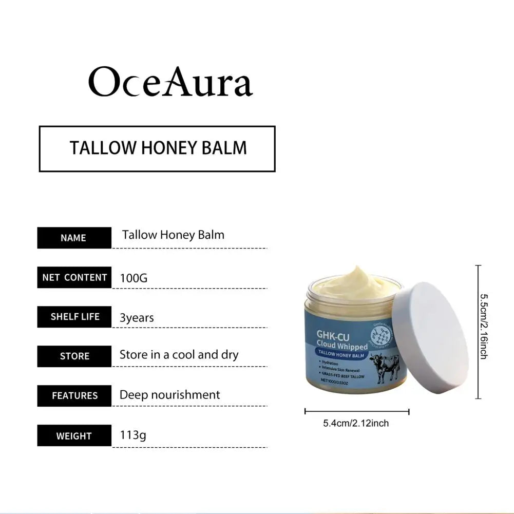 Tallow Skincare Cream Collagen Firm Skin Honey Deep Hydration & Barrier Repair Cream Improve Dry Body Lotion Korean Skincare