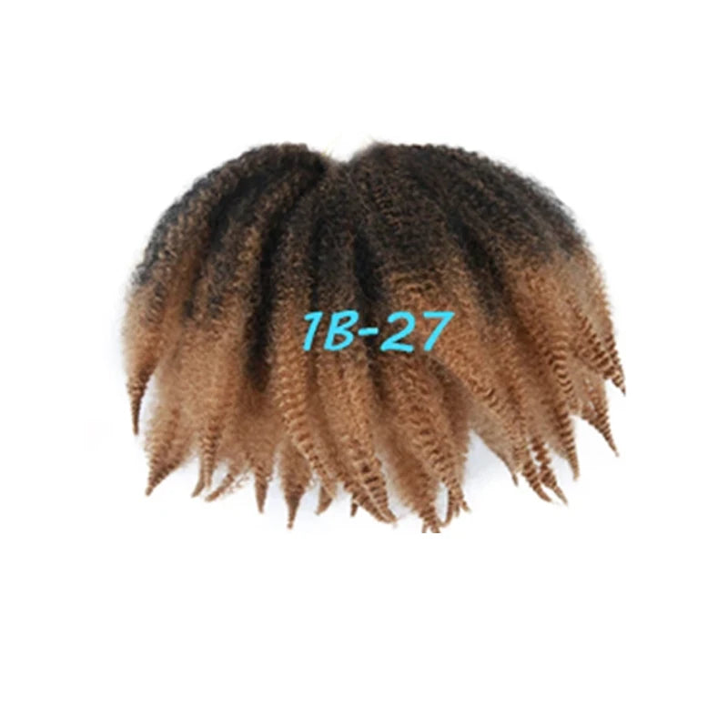 Synthetic 8 inch Braids Hair Soft Afro Kinky Twist Crochet Braid Hair Extensions Curl Locks Crochet Braiding Hair