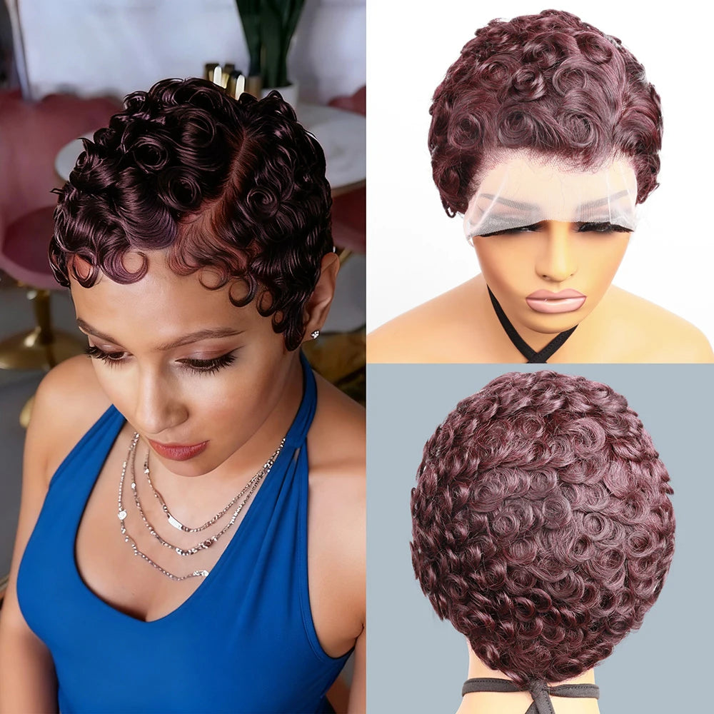 Perruque Body Wave Pixie Cut | 13x4 HD Lace Front | Glueless | Pré-Pluçuée | Cheveux Humains | Femme