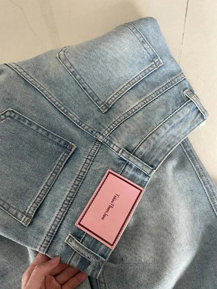 Women's Wide Leg Baggy Jeans Lady Vintage Y2K Punk Low Rise Waist Loose Denim Pants Streetwear Fashion Trashy Long Skater Trousers