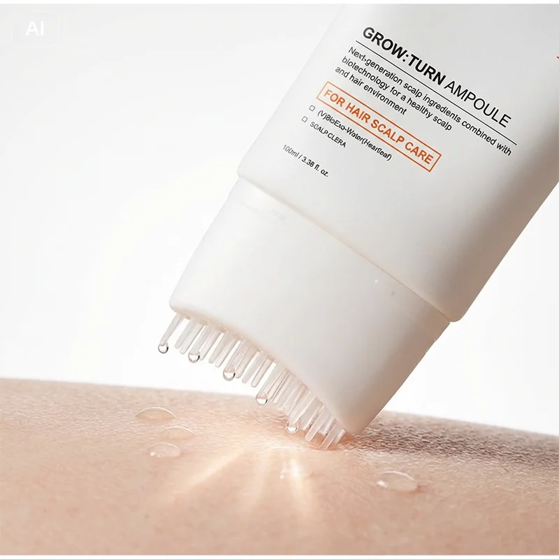 Sérum Capillaire Brosse Intégrée v2 | Nourrissant Renforçant | Masseur Cuir Chevelu | Soin Coréen