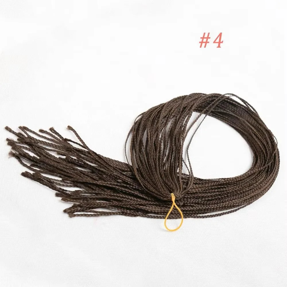 Tresses Zizi Box Braids Longues Bouclées Synthétique Colorées | 28 Pouces | 50g | Twist Sénégalais Crochet | Femme