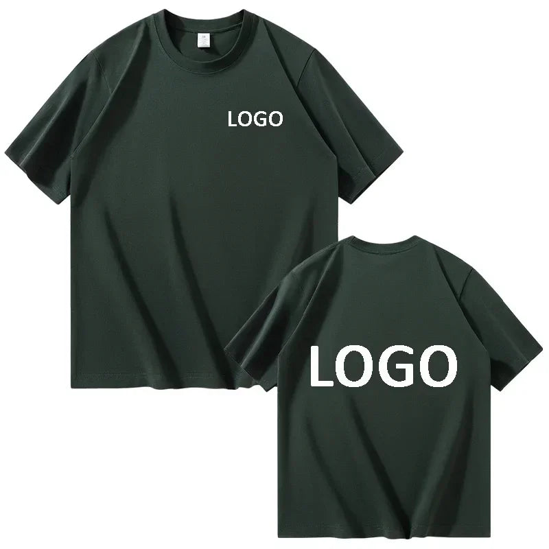 Customized 100% Cotton Printed T-shirts Men Fashion Short Sleeve O-neck Tshirt Women Personality Streetwear Tee Tops Camiseta