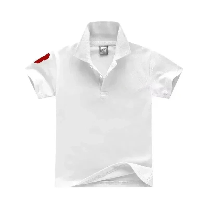 Polo Garçon Enfant | Manches Courtes | Col Polo | Coton | Casual Été | T-Shirt Enfant Confortable