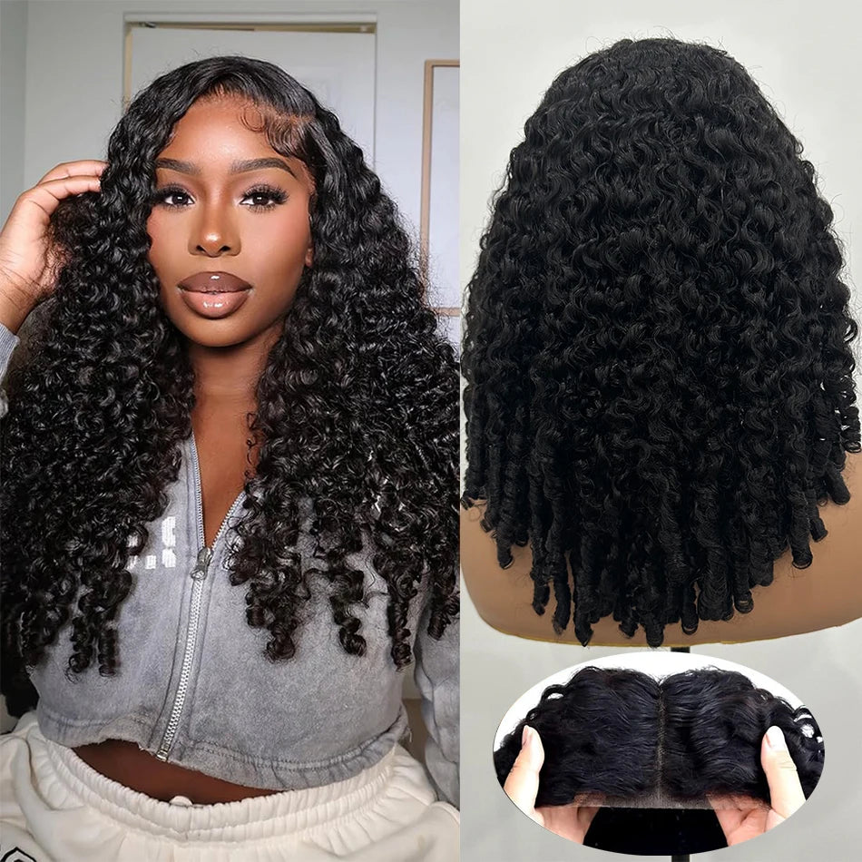 Perruque Burmese Curly 100% | 5x5 Lace Closure Glueless | 300% Densité | Wear & Go | Pré-Pluçuée