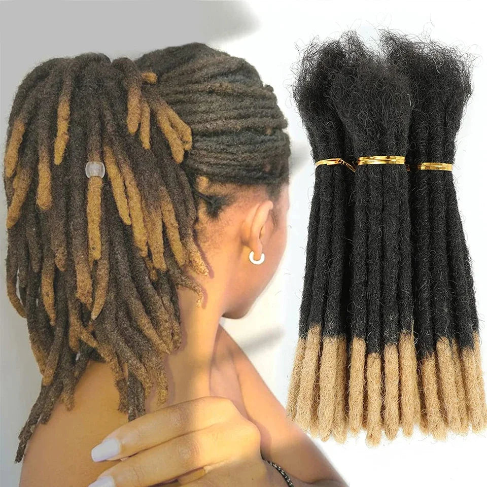 Human Hair Dreadlocks Loc Extensions Kinky Straight Wholesale Crochet Braids Remy Hair Extensions 10 20 40 60 Strands