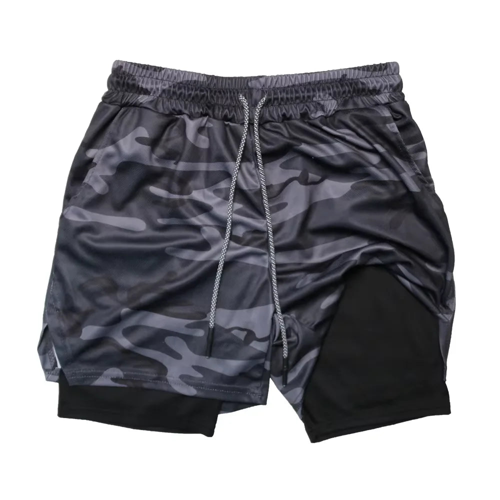 Short de sport uni pour homme | Polyester