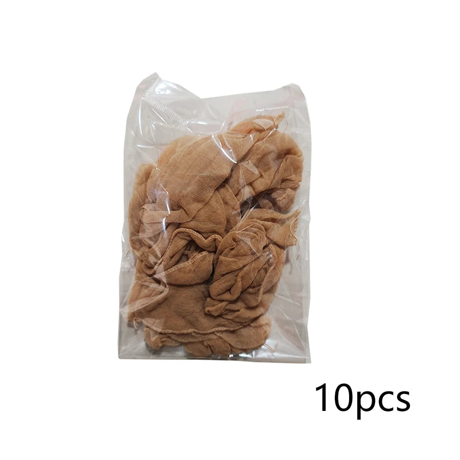 100Pcs HD Wig Caps High Quality Transparent HD Hair Nets Weave Nylon Stretchy Lace Front Wig Cap for Women Men Light Brown