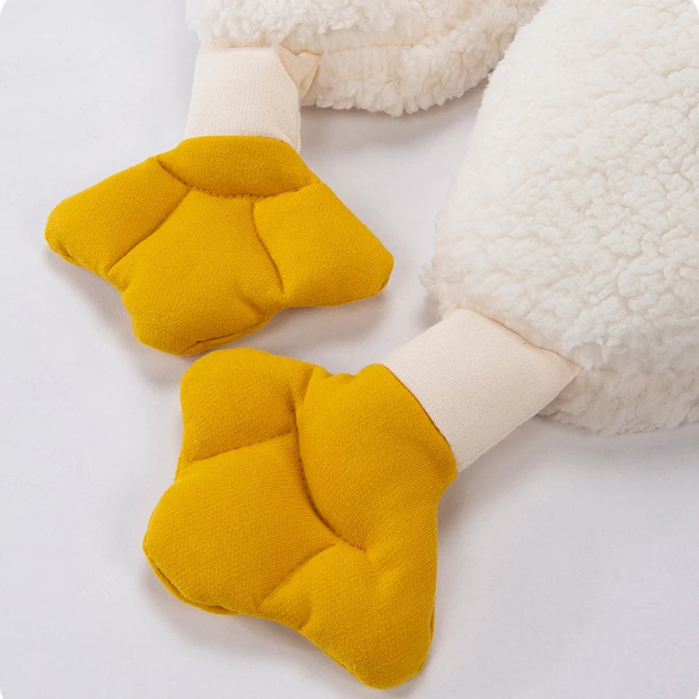 Combinaison Bébé | Oie Blanche Mignonne | Automne-Hiver Douce | Bodysuit Confortable | Cadeau Noël Nouveau-Né 0-6 Mois