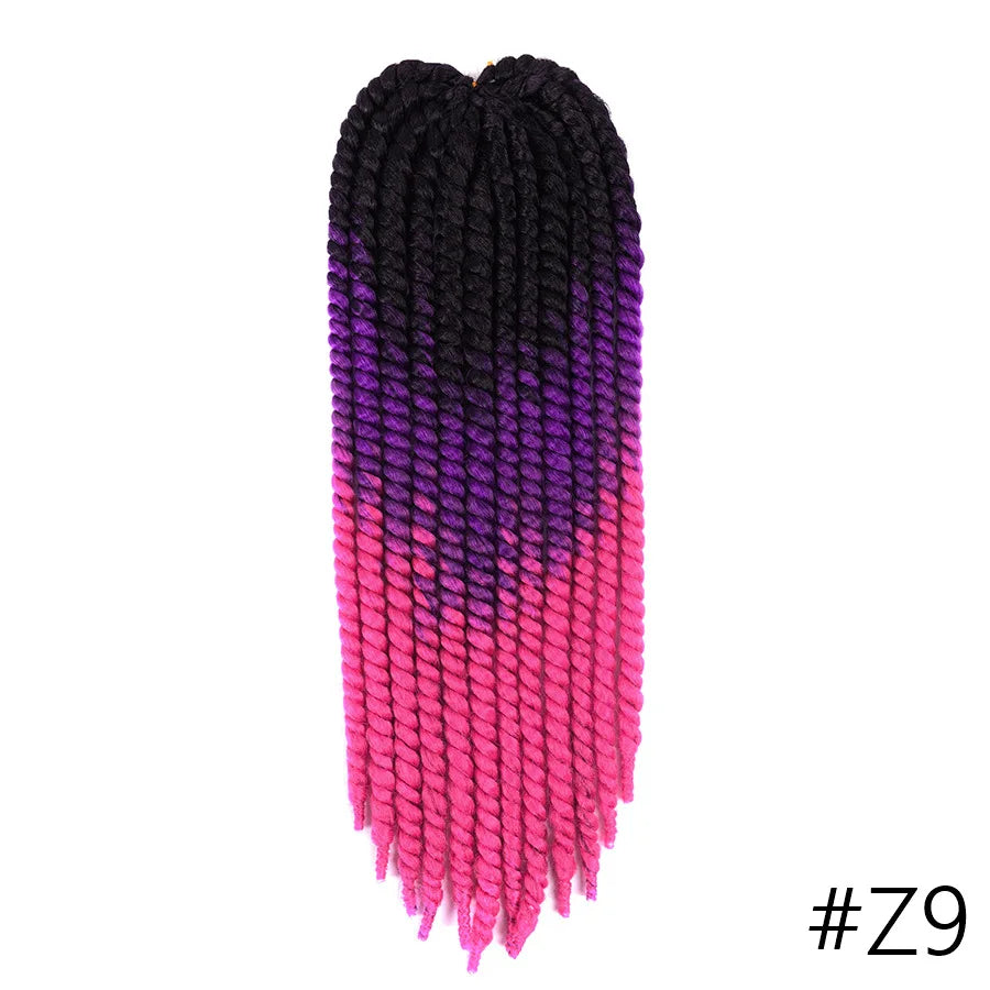 Senegalese Twist Hair Jumbo Twist Braids Crochet Braids 22 inch 120g Ombre Synthetic Crochet Hair Braiding Hair For Black Women