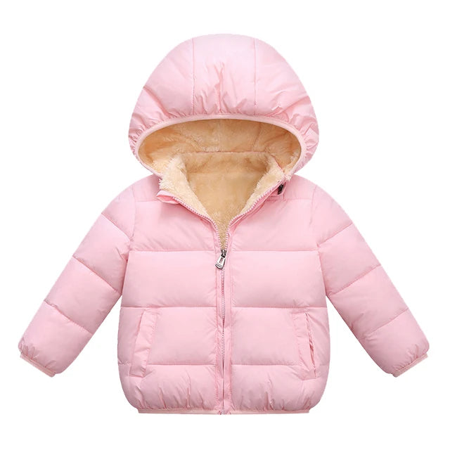 Veste d’hiver à capuche pour enfant | Polyester