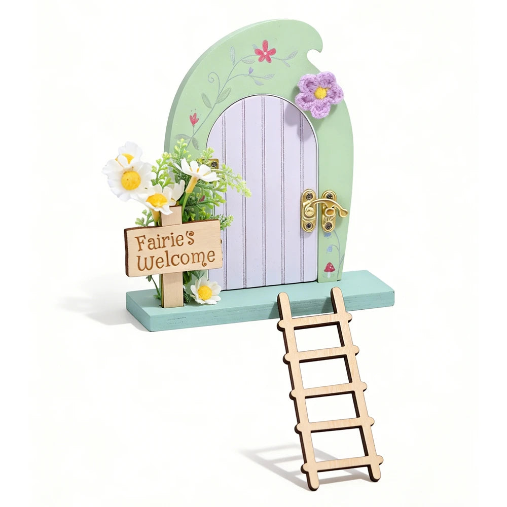 Porte Miniature Fée en Bois | Décoration Chambre Enfant & Jardin | Accessoire Conte de Fées