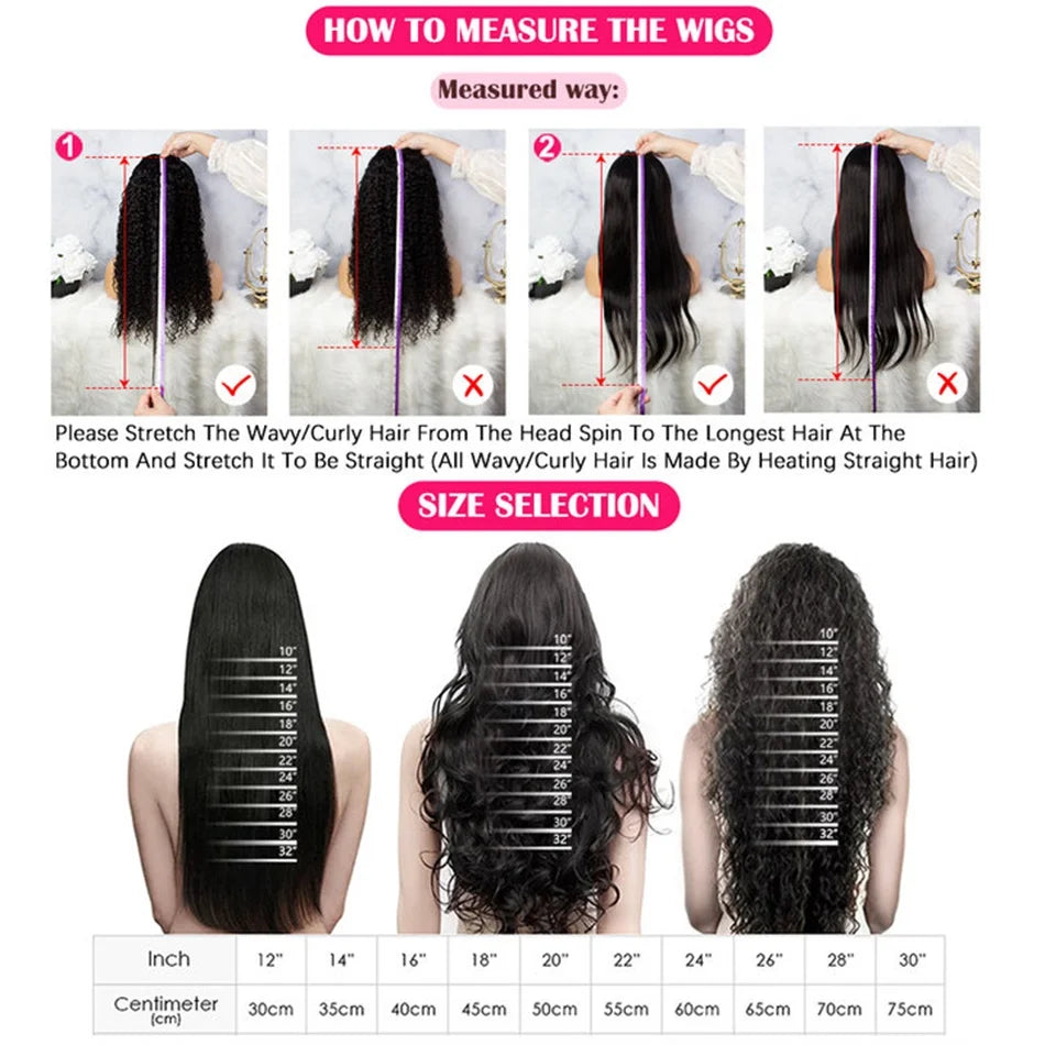 Perruque Body Wave HD Transparent | 30-40 Pouces | 360 & 13x4 & 13x6 Lace Front | Pré-Pluçuée | Femmes Noires