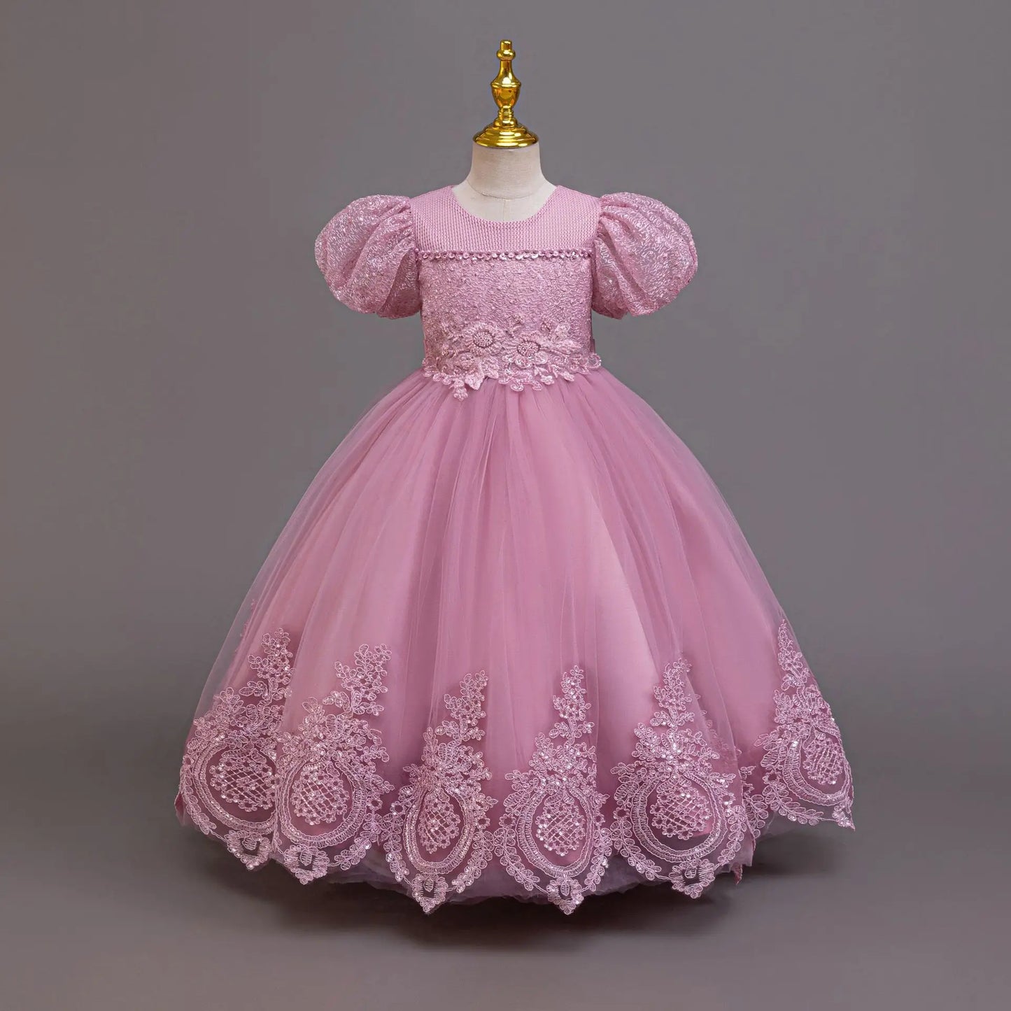 New Girl Evening Dresses Festive Clothing Children Elegant Wedding Dress for Party Girls' White Clothes