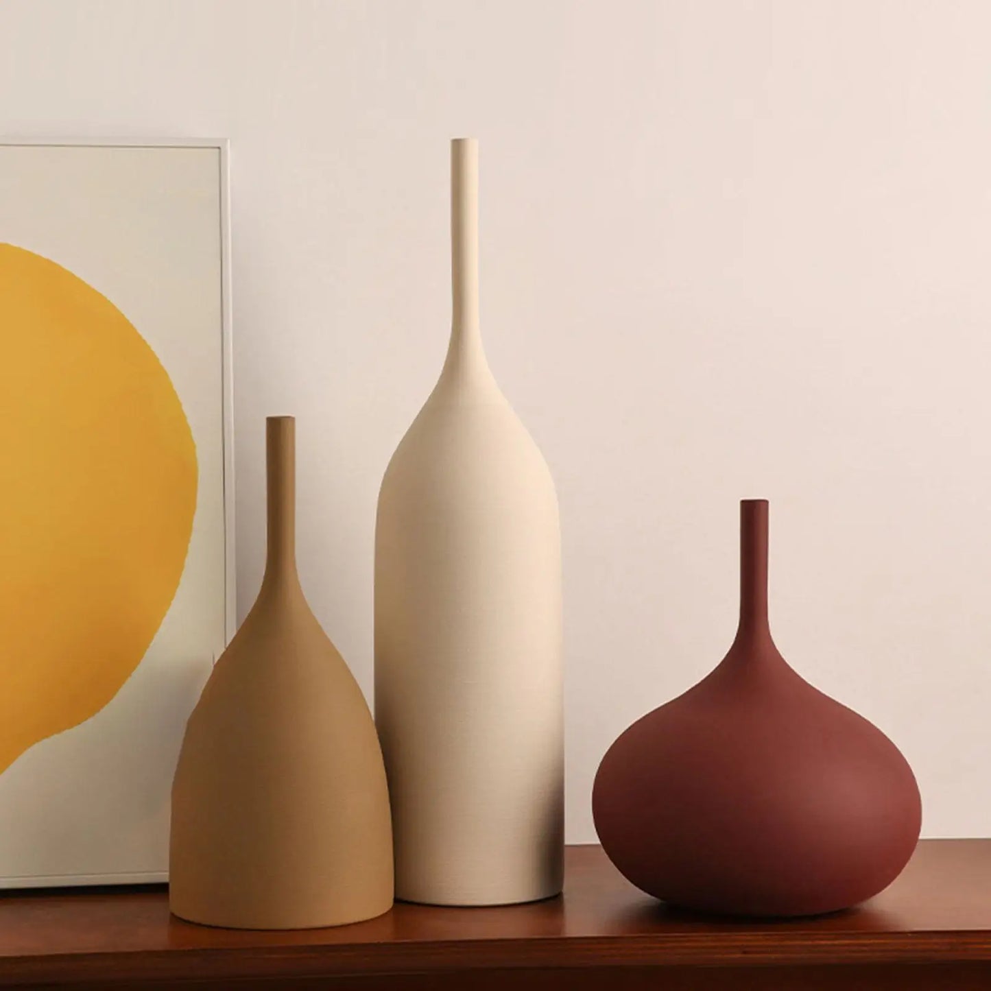 Decorative Vase Porcelain Floral Vase Flower Arrangement Minimalism Ornament Decor for Home Bedroom Table Centerpiece Gift