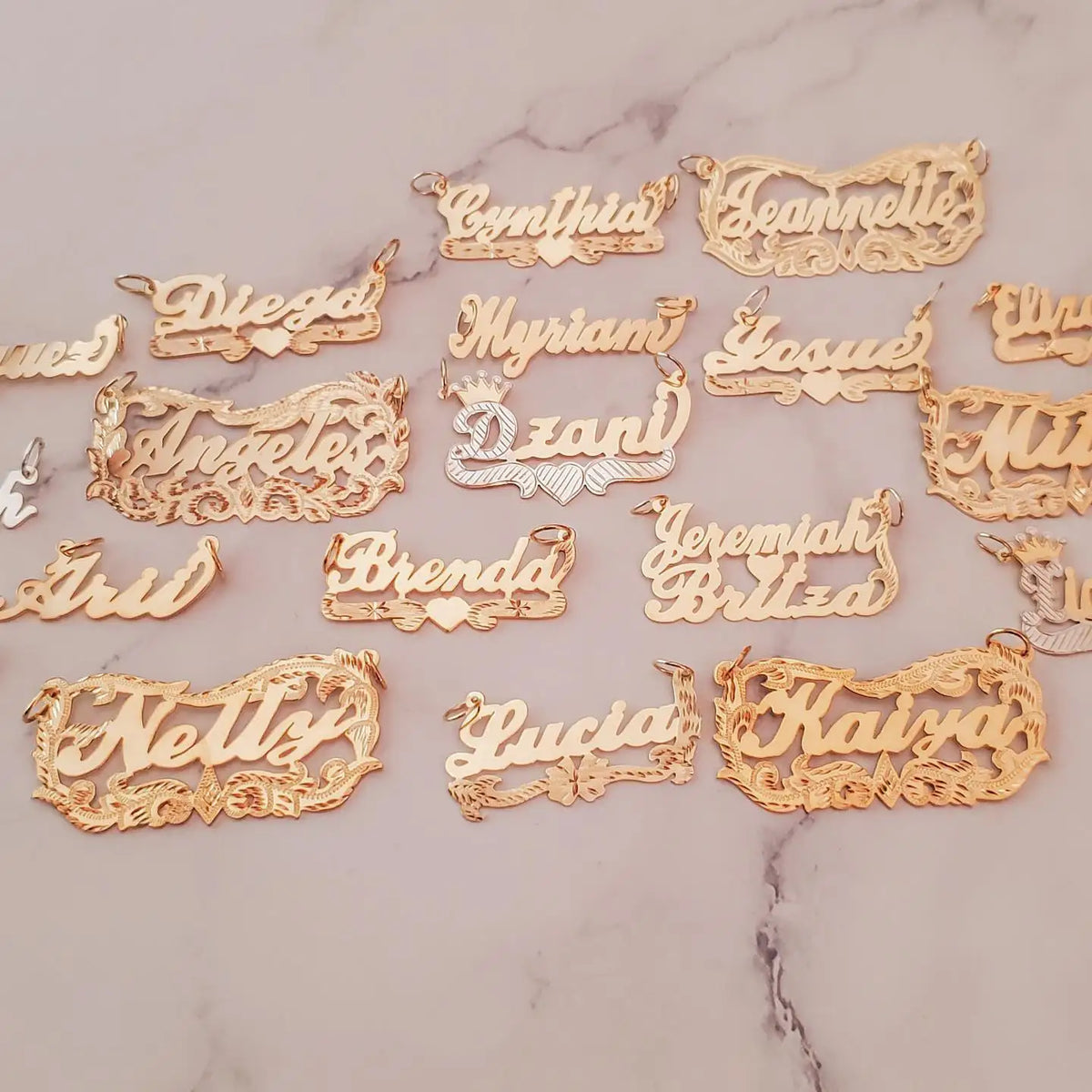 Custom Name Necklace For Women Personalized 18k Gold Plated Pendant Nameplate Jewelry Gift For Girls