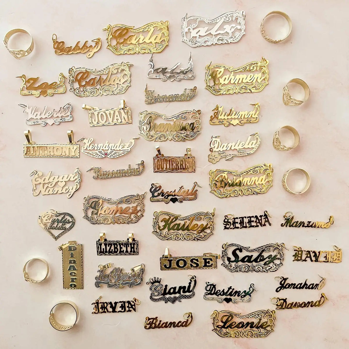 Custom Name Necklace For Women Personalized 18k Gold Plated Pendant Nameplate Jewelry Gift For Girls