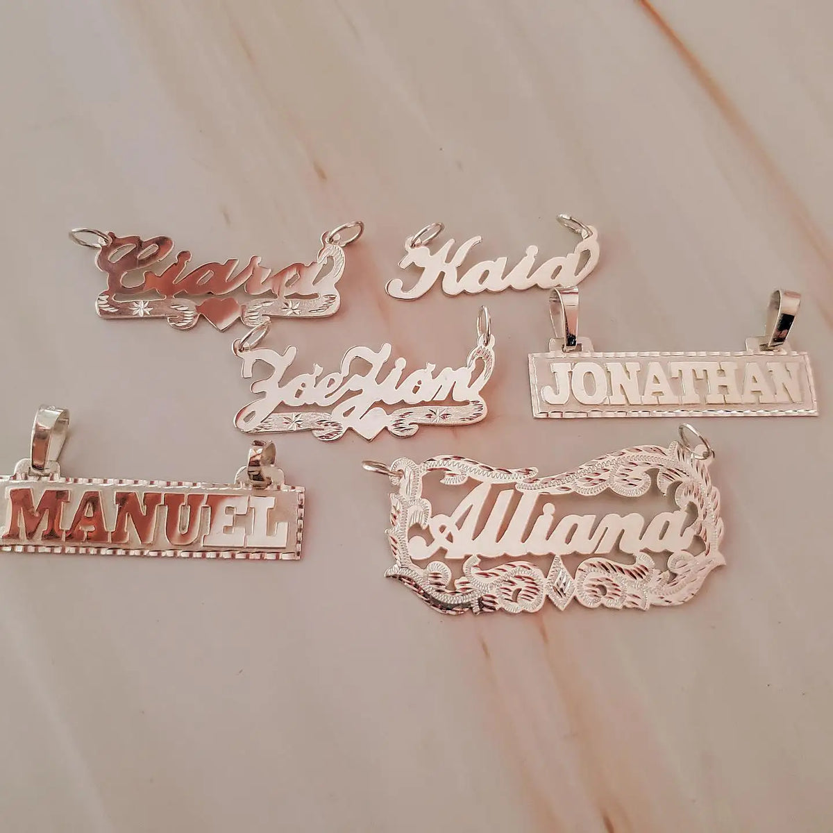 Custom Name Necklace For Women Personalized 18k Gold Plated Pendant Nameplate Jewelry Gift For Girls