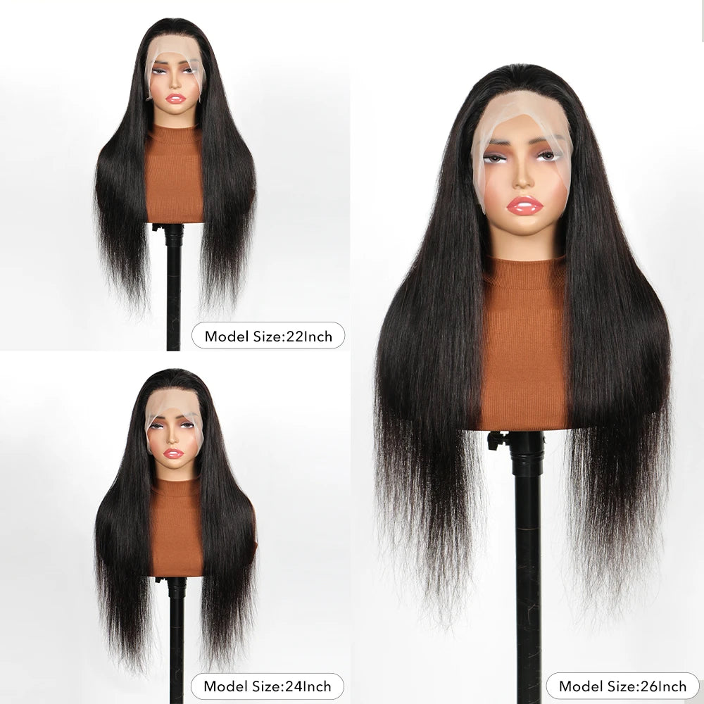 Perruque Full Lace 100% Cheveux Humains | Lisse | Pré-Pluçuée | Nœuds Blancs | Femme