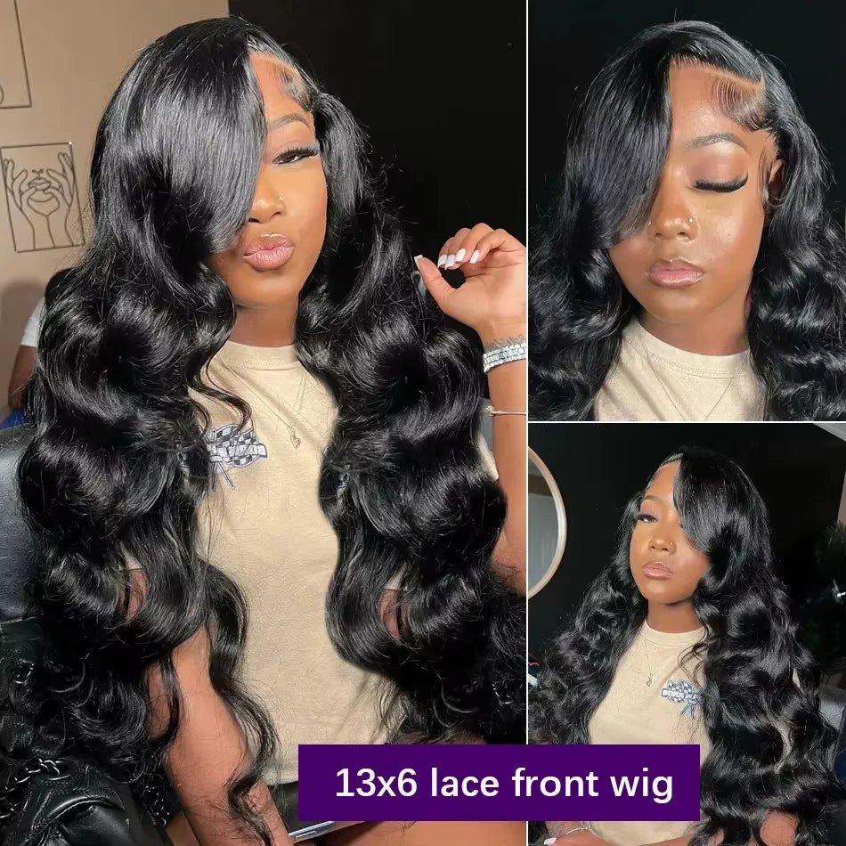 Perruque Body Wave Curly Péruvienne | 300% Densité | 13x4 & 13x6 HD Lace | Baby Hair | Pré-Pluçuée | Cheveux Humains