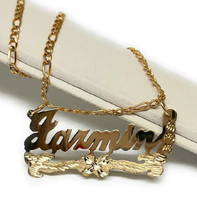 Custom Name Necklace For Women Personalized 18k Gold Plated Pendant Nameplate Jewelry Gift For Girls