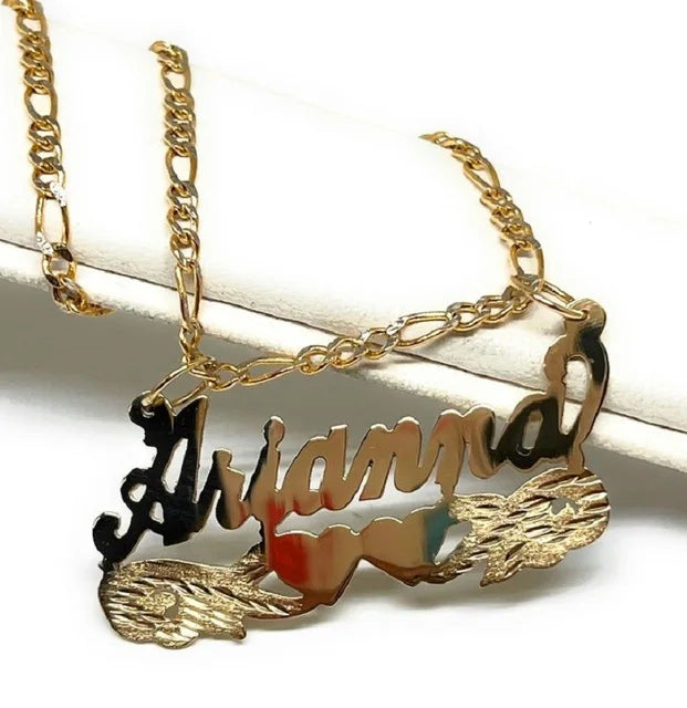 Custom Name Necklace For Women Personalized 18k Gold Plated Pendant Nameplate Jewelry Gift For Girls