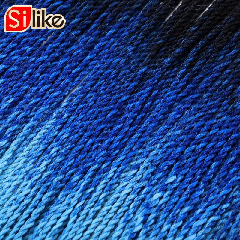 Tresses Crochet Senegalese Twist Ombre | 24 Pouces | 24 Racines/Pack | Synthétique | Femme