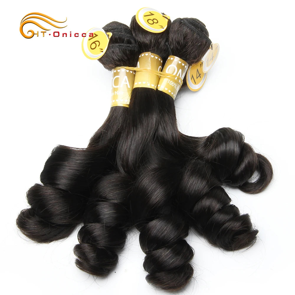 Mèches Loose Wave Brésiliennes | Double Drawn | 5 Paquets | Egg Curl | Cheveux Humains Remy | Extensions