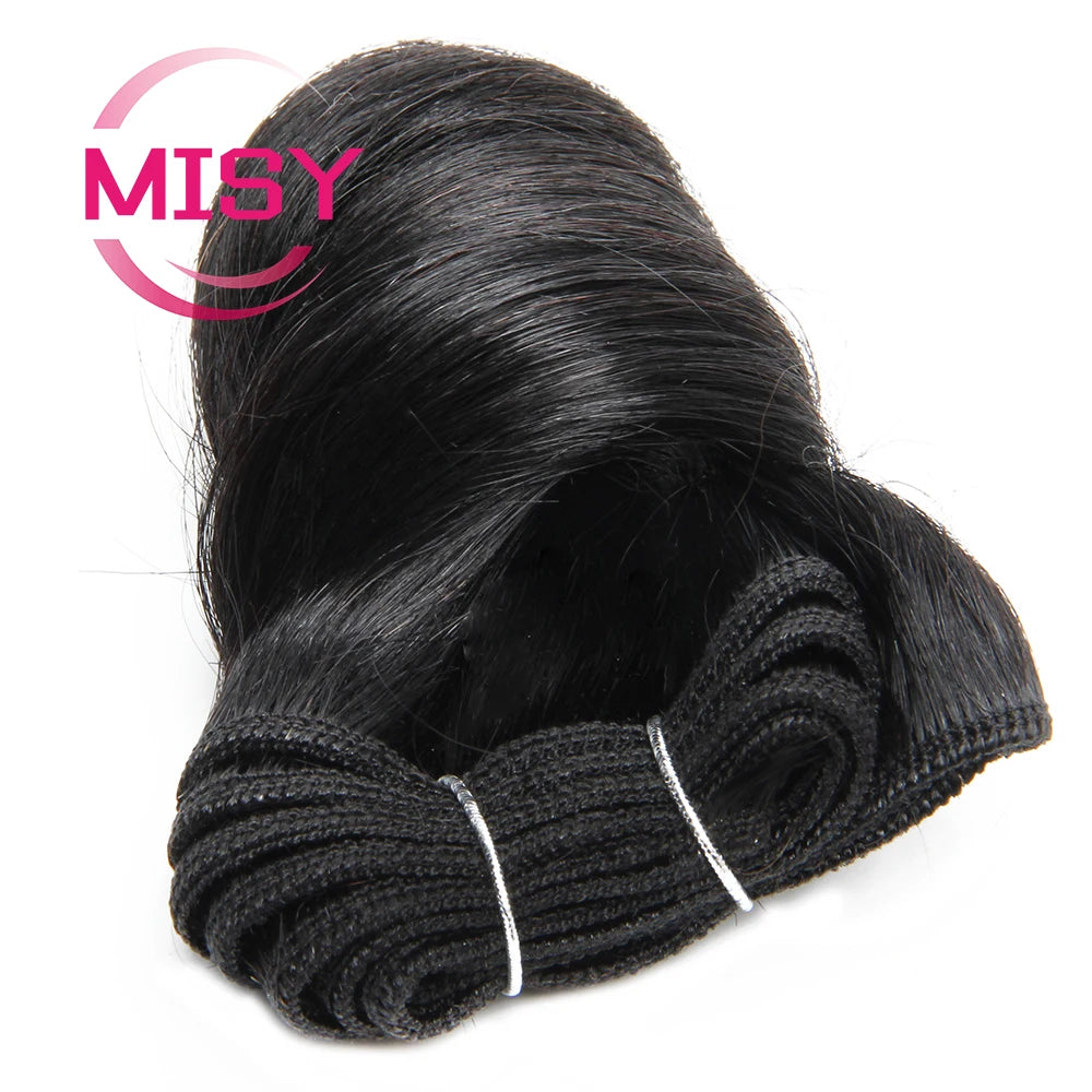 Tissage Curly Court Brésilien | 8 Pouces | Double Drawn | Bouncy Romance Curl | 6 Pcs/Lot | Extensions Cheveux Humains