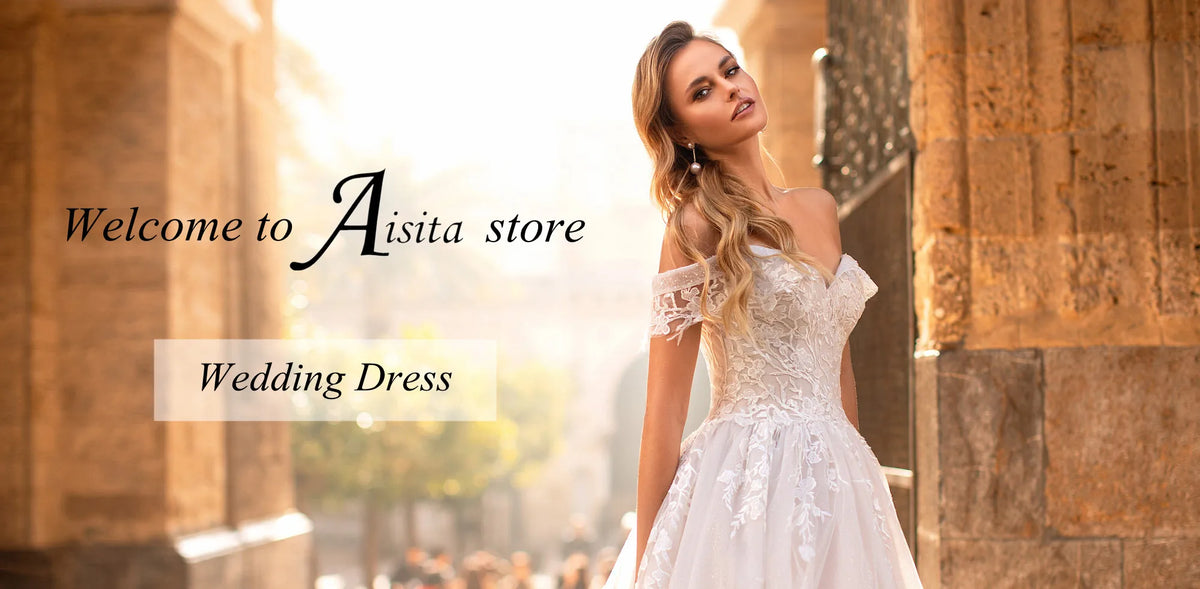 Robe de Mariée Luxe 2025 | Col Haut Manches Longues | Dentelle Sequins Appliques | A-Line | Sur Mesure | Champagne & Ivoire