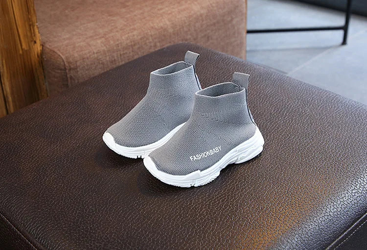 Autumn Summer Kids Sneakers Children Casual Shoes Slip-on Breathable Kids Socks Shoes Non-slip Snow Boots Boys Girls Sport Shoes