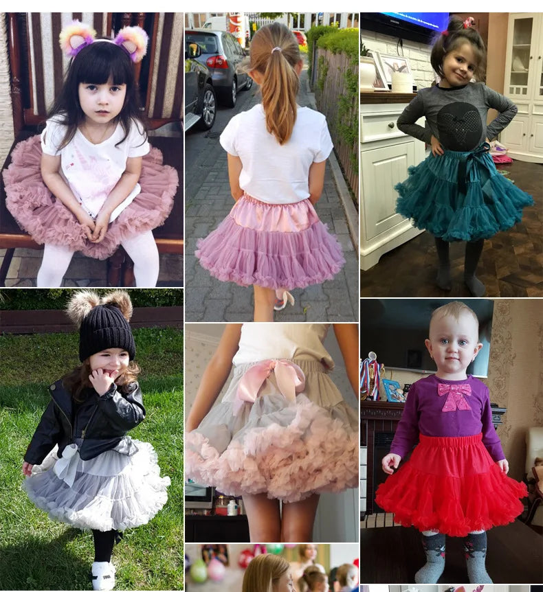 Kids Girls Tulle Skirt Baby Girl Clothes Tutu Pettiskirt Skirt Fashion Girl Clothes Princess Skirts Skirt For Girls Clothing