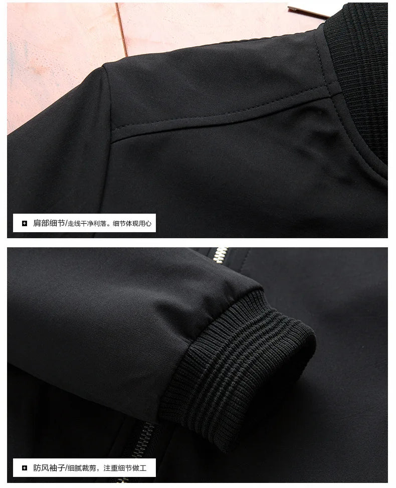 Blouson zippé ajusté pour homme | Style bomber