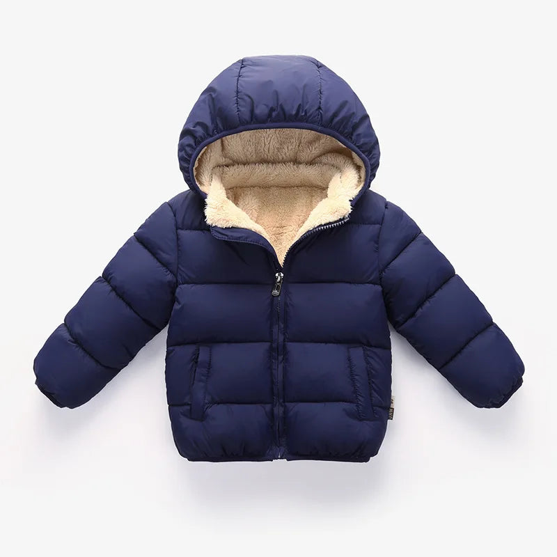 Veste d’hiver à capuche pour enfant | Polyester