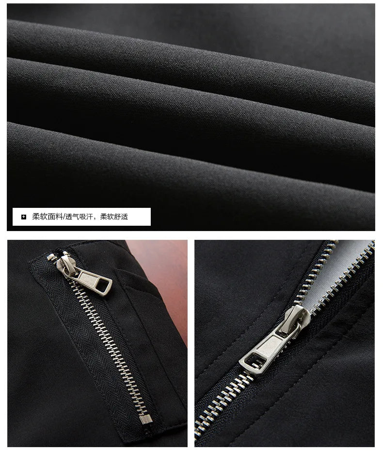 Blouson zippé ajusté pour homme | Style bomber