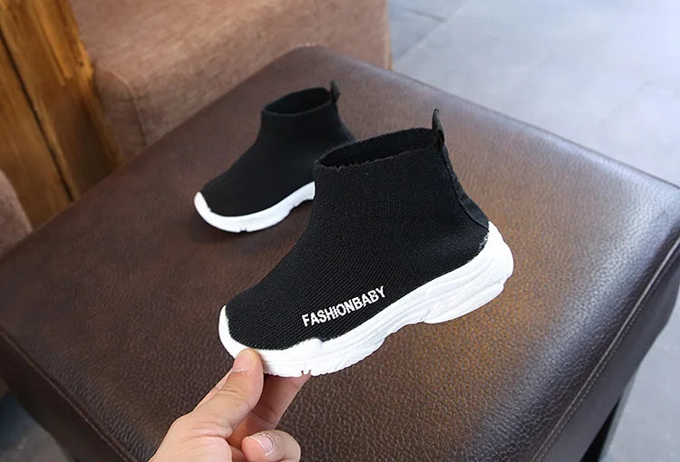 Autumn Summer Kids Sneakers Children Casual Shoes Slip-on Breathable Kids Socks Shoes Non-slip Snow Boots Boys Girls Sport Shoes