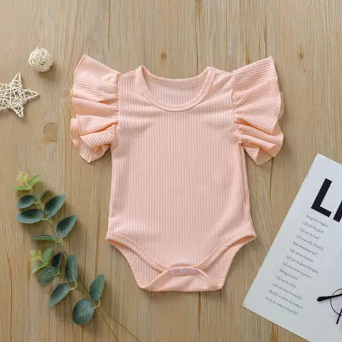 Body Bébé Fille | Coton Manches Courtes | Combinaison & Ensemble | Tenue Été Nourrisson