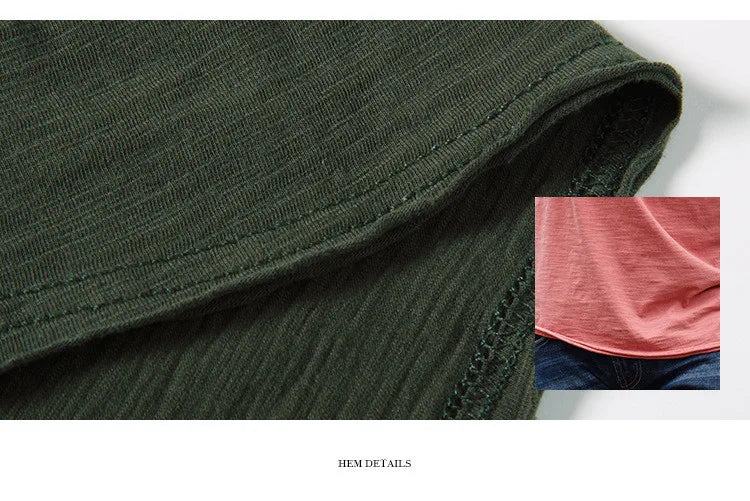 T-Shirt Homme 100% Coton | Col Rond | Manches Courtes | Uni Casual | Doux & Confortable | Été