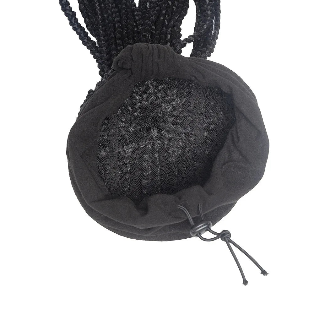 Perruque Headband Tresses Africaines Synthétique | 3 Brins | Queue de Cheval | Couvre-Cheveux | Fibre | Femme