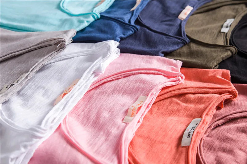 T-Shirt Homme 100% Coton | Col Rond | Manches Courtes | Uni Casual | Doux & Confortable | Été