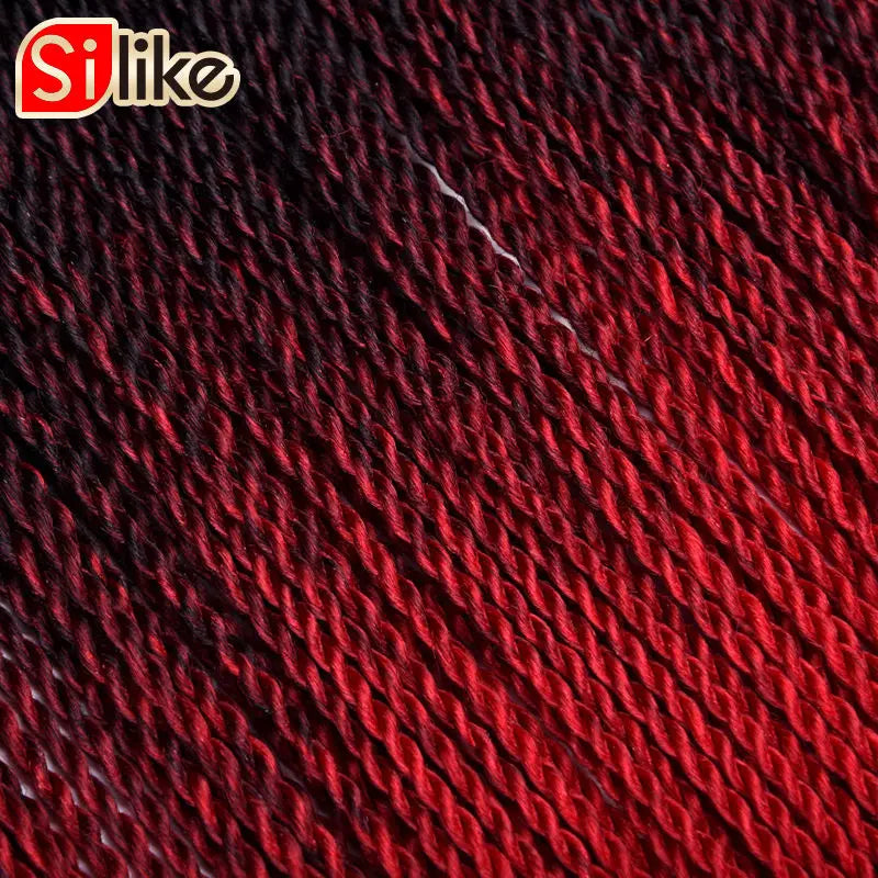 Tresses Crochet Senegalese Twist Ombre | 24 Pouces | 24 Racines/Pack | Synthétique | Femme