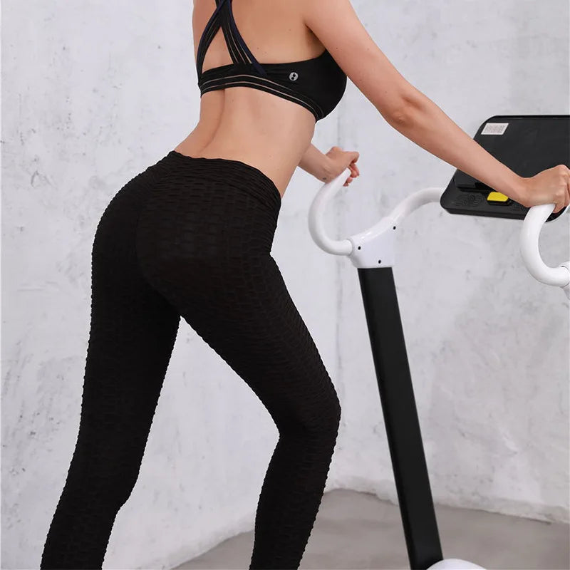 Push Up Leggings Women's Fashion Sport Fitness High Waist Leggings Sexy Butt Lifting Scrunch Workout Gym Tights Pants