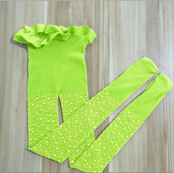 Fashion Kids Girls Sequin Mesh Fishnet Fish Net Pantyhose Tights Stockings Children High Stockings (More than 20PCS discounts)