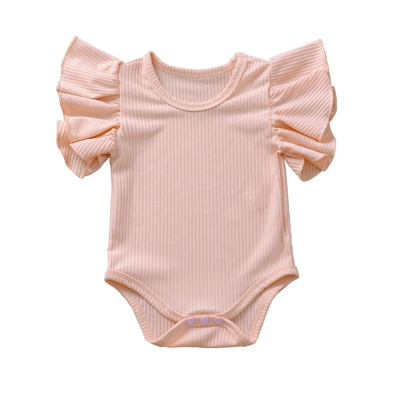 Body Bébé Fille | Coton Manches Courtes | Combinaison & Ensemble | Tenue Été Nourrisson (v2)