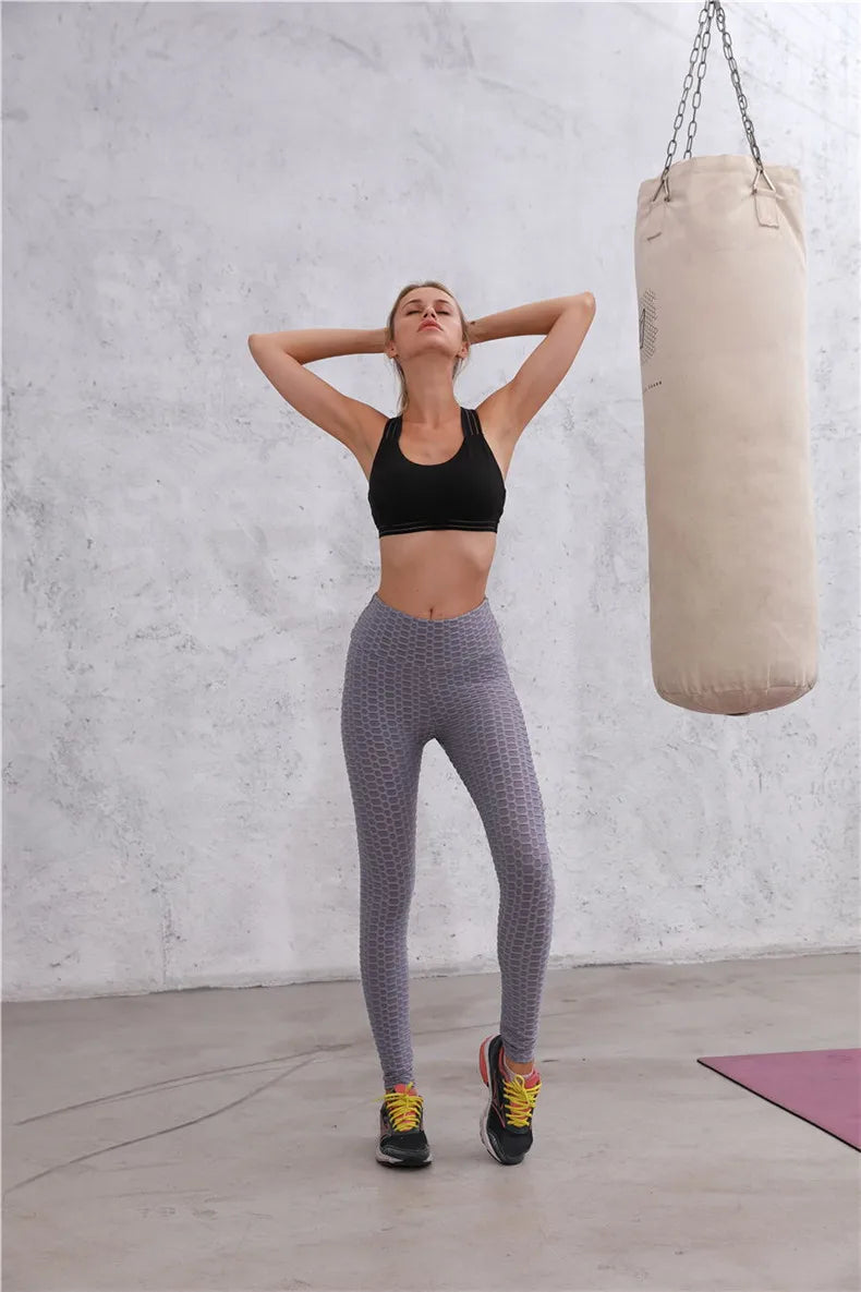 Push Up Leggings Women's Fashion Sport Fitness High Waist Leggings Sexy Butt Lifting Scrunch Workout Gym Tights Pants
